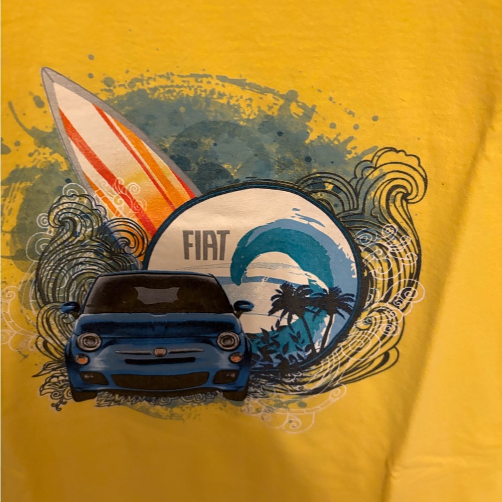 Fiat Graphic Yellow Women's Short Sleeve Tee